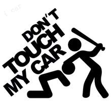 Adesivos de carro de aviso-"não toque meu carro", decalque de vinil engraçado jdm dub euro para carro, para-brisa traseiro, caminhão, suv, porta amortecedora 2024 - compre barato