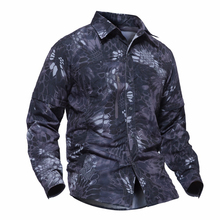 Летняя мужская рубашка, армейская тактическая камуфляжная, с длинным рукавом, дышащая, быстросохнущая, съемная, Пейнтбольная, одежда 2024 - купить недорого