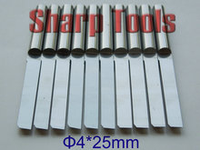 4*25mm única flauta fresa reta roteador bit cortadores de carboneto de tungstênio ferramenta de corte para madeira rápida cnc fresagem gravura 2024 - compre barato