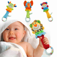 2020 Baby Toys Infant Animal Hand Bell Baby Rattles Hand Plush Stuffed Toy Children Baby Mobiles Sounding Educational Handbell 2024 - buy cheap