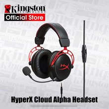 Kingston-headset esportivo com microfone, fones de ouvido para jogos com conexão hyperx cloud alpha e para pc, ps4 e xbox 2024 - compre barato