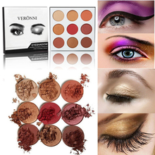 Eye shadow Burgundy Palette Eye Shadows Sombra Mate Profissional Eyeshadow Pallete Matte Nudes Beauty Balm Makeup 9 Colour 2024 - buy cheap