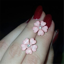 MISANANRYNE-pendientes de cristal con flor para mujer, joyería bonita en 3 colores, el mejor regalo para fiesta de boda 2024 - compra barato