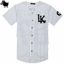 Man Si Tun New 07 Last Kings baseball tshirt tyga jerseys black white unsex Men Women Hip Hop style tees Tops rap rock T-shirts 2024 - buy cheap