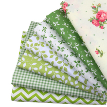 Nanchuang 7Pcs/Lot Green Twill Cotton Fabrics Patchwork Cloth For DIY Handmade Sewing Quilting Baby Children Materials 20x25cm 2024 - buy cheap