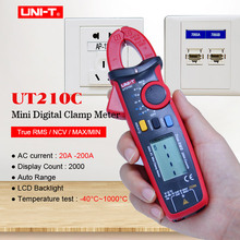 TRMS-Mini multímetro Digital de rango automático, medidor de voltaje de CA, CC, ohmios, UNI-T UT210C, prueba de voltaje sin contacto 2024 - compra barato