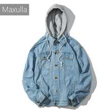 Maxulla-Chaquetas vaqueras con capucha para hombre, ropa de calle con estilo, Hip-Hop, ropa de calle, Primavera, Mla027 2024 - compra barato