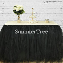 Тюлевая юбка для стола, 1 м х 80 см 2024 - купить недорого