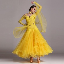 New Arrival Modern Dance Suit Female Ballroom Dance Skirt Adult Tango Waltz Ballroom Dancing Costume Waltz Tango Uniform B-6137 2024 - buy cheap