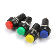 20 шт круглый 12 мм кнопочный переключатель Без нормального открытия вкл 2 Pin красный желтый синий зеленый 2024 - купить недорого