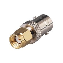 Conector coaxial adaptador de rf, 2 peças bnc fêmea para homem (pino fêmea) 2024 - compre barato