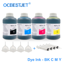 4x250ML Universal Dye Ink Refill Ink Kit For Epson L100 L110 L120 L210 L300 L355 L350 L550 L555 Stylus Pro 4400 7400 9400 B300 2024 - buy cheap