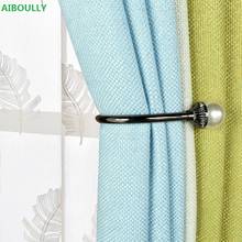 2Pcs/set Window Curtain Buckle Europe Decoration Curtains Accessories Tieback Pearl U - shaped  Curtain Hooks Hanger 2024 - buy cheap