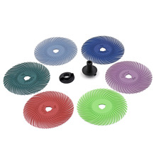 GOXAWEE Abrasive Tools Grinding Wheels 80# Radial Bristle Brush Abrasive Discs for Crack , Gap jewelry tools 10pcs For Grinder 2024 - buy cheap