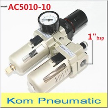 Pneumatic AC5010-10 Air Filter Regulator Lubricator Combination F.R.L 1'' bsp Two Union AW5000 + AL5000 SMC Type 5000L/Min 2024 - buy cheap