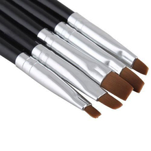 5PC Nail Art Tool Set Acrylic UV Gel Salon Pen Flat Brush Kit Dotting Tool For Decorations Beauty Tools Nail Polish Brushes 2020 2024 - buy cheap