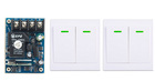 Interruptor de controle remoto sem fio + painel de parede, transmissor remoto, lâmpada para porta de garagem, venezianas, dc12v 24v, 36v, 48v, 10a, 1ch - especificações Interruptor de controle remoto sem fio + painel de parede, transmissor remoto, lâmpada para porta de garagem, venezianas, dc12v 24v, 36v, 48v, 10a, 1ch - especificações
