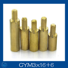Free shipping M3*16+6mm Column M3 Single head angle of six pillars/Brass screw/Six angle separation column/M3-Series Screw cap 2024 - buy cheap