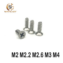 M2 M2.2 M2.6 M3 M4 screws 304  stainless steel countersunk head flat head self tapping flat tail screws 2024 - buy cheap