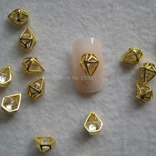 MD-630 10pcs Fancy Zircon Stone Gold Diamond Deco Metal Charms Metal Deco Charms Nail Art 2024 - buy cheap