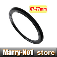 Free shipping 2pcs Black Step Up Filter Ring Lens Ring 67mm to 77mm 67mm -77mm 67 -77mm 2024 - buy cheap