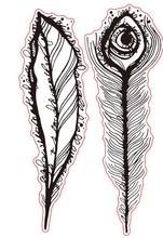 Feather Transparent  Silicone Stamp Seal for DIY scrapbooking photo album Decorative clear stamps  A368 2024 - buy cheap