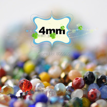 Cuentas de cristal redondas para joyería, abalorios variados de cristal de 4x3MM, 1000 Uds. 2024 - compra barato