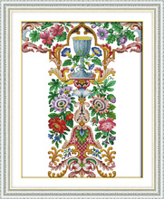Flowers pattern cross stitch kit aida 14ct 11ct count printed canvas stitches embroidery DIY handmade needlework 2024 - buy cheap