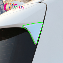 Car Rear Tail Cover for Honda HR-V 2014 2015 ABS Chrome Car Rear Side Window Spoiler Trim Sticker for HRV Vezel 2016 2017 2018 2024 - buy cheap