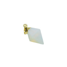 5pcs White Natural Crystal Quartz Opal Pendant women jewelry healing pendant gold point stone pendant for necklace 2024 - buy cheap