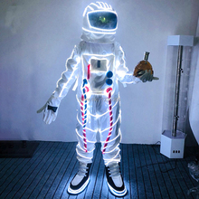 2020 New LED Luminous Astronaut Space Costume Halloween Stage Performance Fluorescent Light Props Bar Nightclub Supplies 2024 - buy cheap