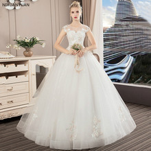 2021 New Wedding Dress Elegant Ball Gown Off The Shoulder Classic Embroidery Appliques Vestido De Noiva Wedding Dresses 2024 - buy cheap