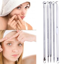 5 Pcs Pimple Blemish Comedone Acne Extractor Remover shortcut  Tool Set new 2018 2024 - buy cheap