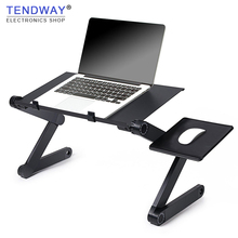 Tendway portátil dobrável portátil suporte do portátil ajustável mesa do portátil ergonômico tv cama bandeja do portátil computador portátil notebook mesa suporte para sofá 2024 - compre barato