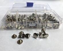 110pcs M4 chicago screw pan head slot drive hand butt account screws nickel 4mm/5mm/6mm/8mm/10mm/12mm length 2024 - buy cheap