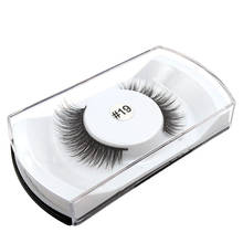 1Pair Natural False Eyelashes kits Makeup 3d Mink Lashes Eyelash Extension Make Up mink strip eye lashes + eyelashes tweezers 2024 - buy cheap