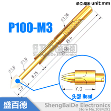 100 шт./лот Φ 33,35 мм Пружинные тестовые щупы Pogo Pin(180g) 2024 - купить недорого