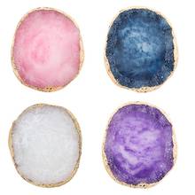 Natural Resin Stone Nail Art Plate Gel Polish Tips Holder Drawing Painting Color Pigment Holder Palette Jewelry Display Board 2024 - buy cheap