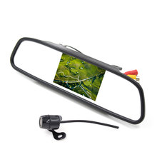 4.3 inch Car Rearview Mirror Monitor Rear View Camera CCD Video Auto Parking Assistance Reversing Camera Waterproof Car-styling 2024 - buy cheap