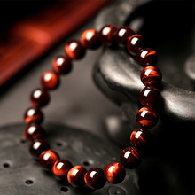 Minimalist 8MM Natural Stone Prayer Beads Tiger Eye Bracelet Handmade Red Brown Natural Stone Braclet For Men Yoga Jewelry Homme 2024 - buy cheap