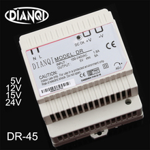  Din rail Single output Switching power supply DR-45w 5V 12V 15V 24V suply ac dc converter for LED Strip other DR-45-5 2024 - buy cheap