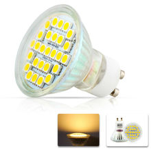 1x GU10 5050 SMD 27 LED 7w White Warm White Spotlight Spot Lights Bulb Lamp with glass cover 220V Energy Saving 2024 - buy cheap