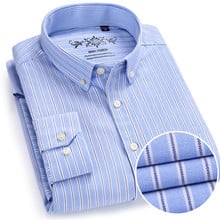 casual men's shirts Large size 4XL Men's striped Shirt New Design Super High Quality Business Shirt men Brand Oxford Men's Shirt 2024 - buy cheap