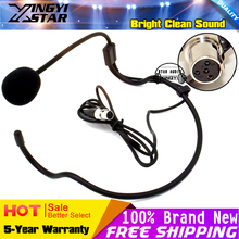 Mini XLR 4 Pin TA4F 4PIN Connector Earhook HeadWorn Headset Microphone Headband Mic Mike For SHURE Wireless BodyPack Transmitter 2024 - buy cheap