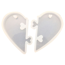 1pc amor fechaduras para amantes pingente molde de silicone líquido diy jóias molde para resina epóxi uv molde resina 2024 - compre barato