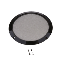 8'' Black Speaker Decorative Circle SubWoofer Grill Cover Guard Protector Mesh Metal cold Rolled Steel Plastic ABS 2024 - buy cheap
