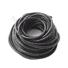 Flame retardant 15meter Length ID 6mm Black spiral Wrapping Cable casing Cable Sleeves Winding pipe wrapping band for 3D Printer 2024 - buy cheap