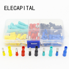 100pcs/set 5 colors 16~14AWG Male Female Bullet Connector Crimp Terminals Wiring 2024 - buy cheap