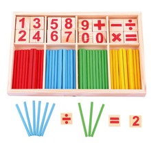 New Toddler Educational Montessori Toys Math Toy Wooden Sticks Learning Numbers Counting Calculate Interesting Toys For Children 2024 - buy cheap
