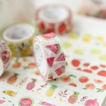 Kawaii fruit Watermelon Peach Strawberry masking washi tape diy decorative adhesive tape for scrapbooking decoration Student 2024 - buy cheap